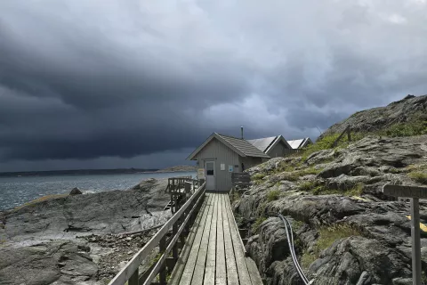 Savna na enem od švedskih otokov. Ne bi mogla biti bolj drugačna od naših "wellness" in "spa" centrov ... / Foto: Marjana Ahačič
