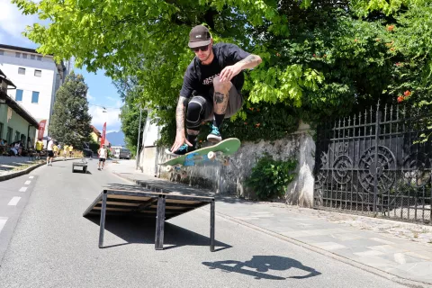 na klanc 2025 tekmovanje skate Kranj / Foto: Tina Dokl