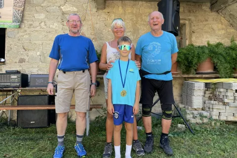 Andrej Šesek, Jana Dolenec, Bojan Brezovar in spredaj Tom Bergant so letošnji naj osolnikarji. / Foto: Maja Bertoncelj