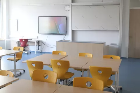 odprtje otvoritev nova osnovna šola OŠ Fran Albreht Kamnik učenci osnovnošolci učenje / Foto: Gorazd Kavčič