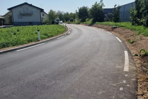 Prenovljena Ihanska cesta / Foto: Občina Domžale