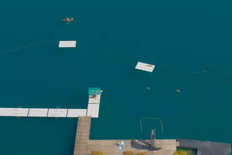 Razgled, blejsko jezero, modrina / Foto: Matic Zorman