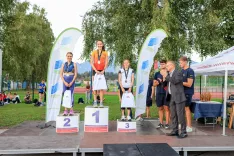 Med članicami je državna prvakinja v teku na 5 km postala Liza Šajn. Druga je bila Maruša Mišmaš Zrimšek, ki se je na tekmovališča vrnila prvič po porodu, bron pa je osvojila Lea Haler. / Foto: Tit Košir