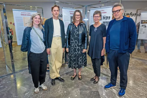 Arhitekt Marjan Šorli – 110 let od rojstva in 50 let od smrti, odprtje razstave v Mestni knjižnici Kranj  / Foto: Primož Pičulin