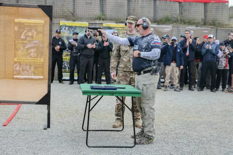 odprtje prenovljeno vojaško strelišče Crngrob pri Škofji Loki slovenska vojska vojak / Foto: Tina Dokl
