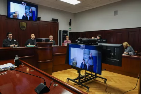 sodišče Kranj Primožič Peter v zadevi umor Poljanska dolina / Foto: Tina Dokl