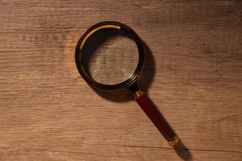 Povečevalno steklo, preiskava, detektiv / Foto: Freepik