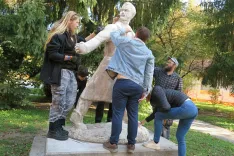 Obnovili kip narodnega heroja