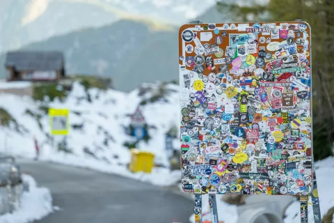 Razgled, Vršič, tabla / Foto: Nik Bertoncelj