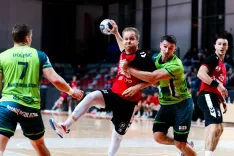 Prvaki so bili za ekipo Škofje Loke premočni. / Foto: Vid Ponikvar / Sportida