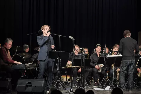 Mitja Šinkovec ob spremljavi Big banda RTV Slovenija / Foto: Matic Zorman / Foto: 