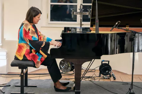 klavirski recital Tatjana Ognjanovič Radovljiška graščina Radovljica / Foto: Tina Dokl