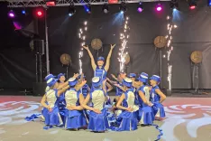 Mažoretke so pripravile praznovanje v svojem slogu - predvsem z umetnostjo giba. / Foto: Špela Šimenc