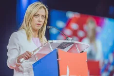 Italijanska premierka Giorgia Meloni na konferenci konservativnih politikov (CPAC) na Floridi, 26. februarja 2022. / Foto: Wikipedija