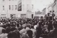 Kranj, gorenjski shod Demosa / Foto: Igor Gramc