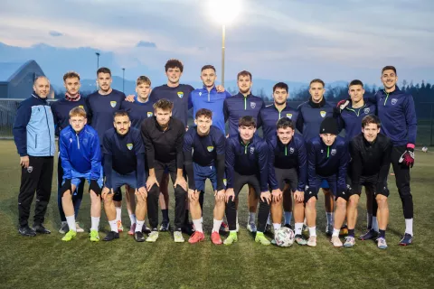 trening nogomet nogometni klub Šenčur člani / Foto: Tina Dokl