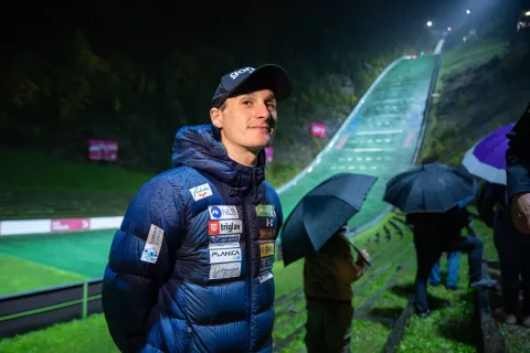 Poletno državno prvenstvo v smučarskih skokih 2025 v Kranju, Domen Prevc / Foto: Primož Pičulin