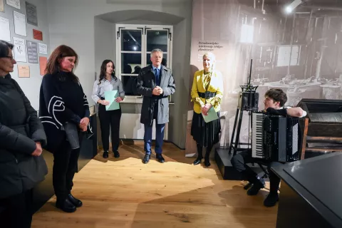 odprtje stalne razstave žebljarstvo v Kropi in Kamni gorici in živeti v Kropi obnovljena Klinarjeva hiša Kovaški muzej Kropa / Foto: Tina Dokl