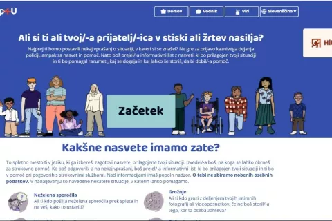 Spletna stran Help4U je tudi v slovenščini. / Foto: Posnetek Zaslona