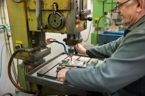 Novinarska konferenca - invalidsko podjetje CSS iz Škofje Loke, proizvodni obrat / Foto: Primož Pičulin
