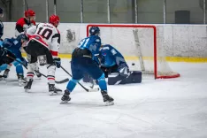 Hokejsko državno prvenstvo, II. del, tekm med HK Triglav Kranj in HDD Jesenice / Foto: Primož Pičulin