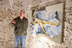 slikarska razstava Goran Medjugorac kletno razstavišče Mestna hiša Kranj / Foto: Tina Dokl