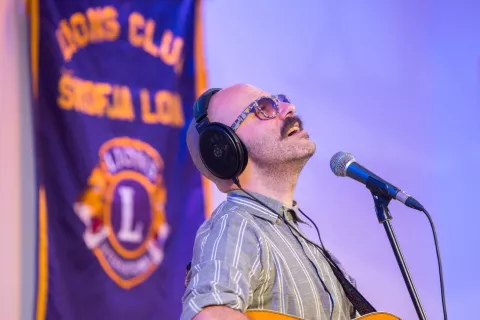 Koncert Rudi Bučar trio, dobrodelni koncert za prijatelje v Sokolskem domu v &Scaron;kofji Loki / Foto: Primož Pičulin