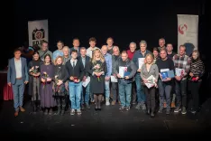 Skupinska fotografija nagrajenih fotografov / Foto: Ale&scaron; Komovec