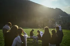 S snemanja filma Pobeg v realnost. / Foto: Tomaž Kos