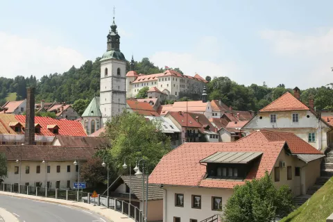 mesto &Scaron;kofja Loka veduta panorama / Foto: Gorazd Kavčič