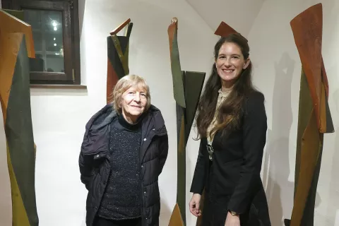 Dragica Čadež in Nata&scaron;a Kramberger / Foto: Igor Kavčič