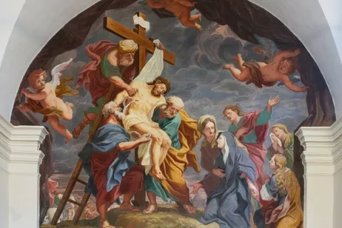 Quagliev baročni prizor iz Pu&scaron;tala