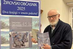Urednik Žirovskega občasnika Miha Naglič / Foto: Tanja Mlinar