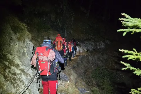 Iskalna akcija za pogre&scaron;anim ameri&scaron;kim planincem / Foto: Grs Bohinj/facebook