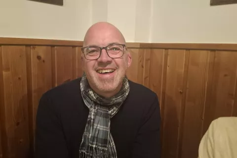 Danijel Me&scaron;nik, predsednik Slovenskega prosvetnega dru&scaron;tva Zila. / Foto: Jože Ko&scaron;njek