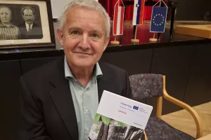 Ferdinand Bevc, neumorni raziskovalec zgodovine Železne Kaple, okoli&scaron;kih grap in v njih živečih ljudi ter pisec knjige o usodi družine Blajs. / Foto: Jože Ko&scaron;njek