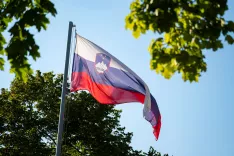 Občinska proslava ob državnem prazniku dan državnosti Občina RadovljicaSlovenska zastava / Foto: Nik Bertoncelj