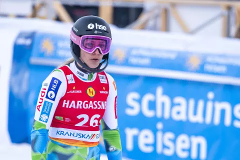 Svetovni pokal alpsko smučanje za ženske Podkoren Kranjska Gora 2026slalom tekma nedelja 4. januar 2026Ana Bucik Jogan alpska smučarka Slovenija / Foto: Nik Bertoncelj