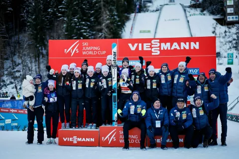 skoki Ljubno, slovenska reprezentanca / Foto: Anže Malovrh/sta