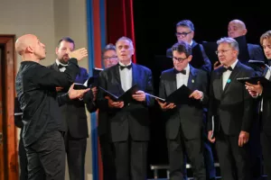 jubilejni koncert KD Kropa MoPZ Mirko Filej zborovodja David Bandelj / Foto: Tina Dokl