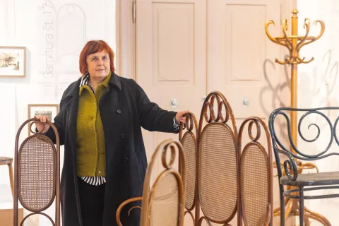 Razstava "Čar in lepota upognjenega lesa - od Thoneta do danes". Kamnik, 27. 1. 2026 / Foto: Matic Zorman