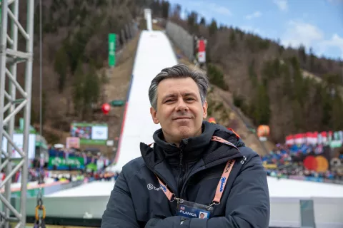 Odgovorni urednik &scaron;portnega programa TV Slovenija Grega Peternel / Foto: Adrian Pregelj, Rtv Slovenija.