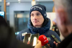 Smučarski skoki trening slovenska ženska in mo&scaron;ka reprezentanca Planica december 2025Na fotografiji Domen Prevc smučarski skakalec in svetovni rekorder / Foto: Nik Bertoncelj