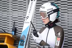 Smučarski skoki trening slovenska ženska in mo&scaron;ka reprezentanca Planica december 2025Na fotografiji Nika Prevc smučarska skakalka in svetovna rekorderka / Foto: Nik Bertoncelj