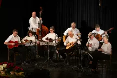 Tambura&scaron;ka skupina Bisernica mlaj&scaron;i na 32. Ponovoletnem koncertu.  / Foto: Peter Ko&scaron;enina