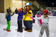 Drsanje z junaki Vintgarja Drsali&scaron;če Gorje / Foto: Nik Bertoncelj