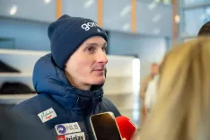 Smučarski skoki trening slovenska ženska in mo&scaron;ka reprezentanca Planica december 2025Na fotografiji Domen Prevc smučarski skakalec in svetovni rekorder / Foto: Nik Bertoncelj