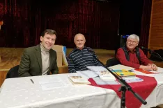 Od leve David Ahačič, Anton Kramarič in Janez Kikel / Foto: Suzana P. Kovačič