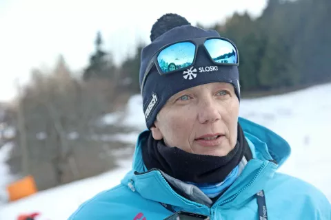 Nata&scaron;a Bokal na smuči&scaron;ču Stari vrh, kjer se počuti kot doma / Foto: Gorazd Kavčič / Foto: 