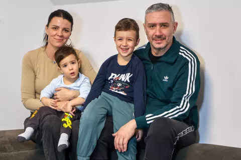 Aleks Drobnjak, Tina, Rado&scaron;, Maksim / Foto: Tina Dokl